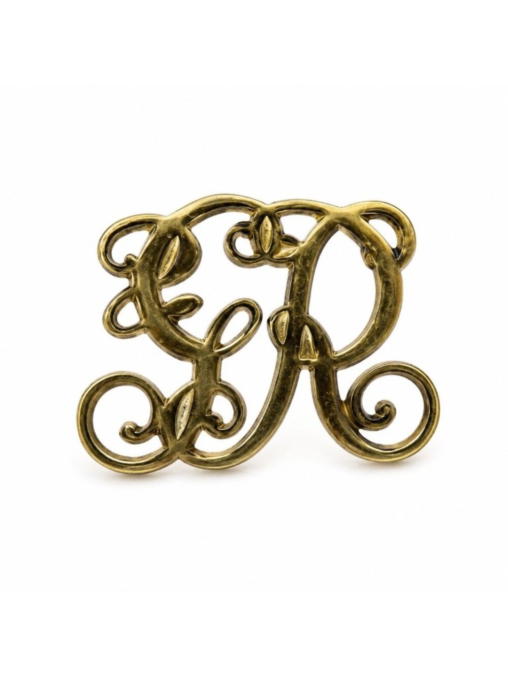 Solid Brass Trivet Footed Virginia Metalcrafters VMC King George Cypher Colonial